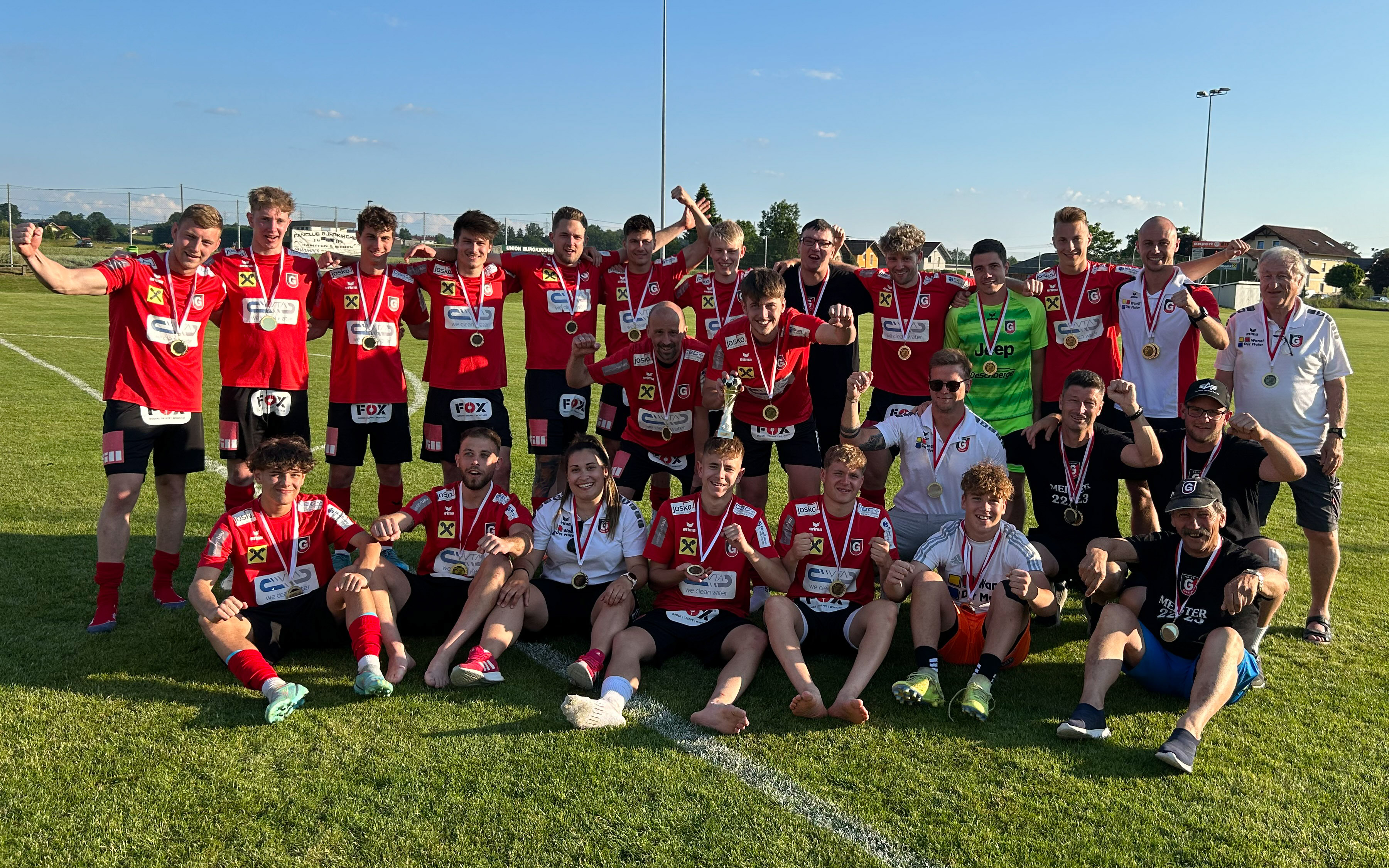 1b-Mannschaft Aufstieg in Bezirksliga